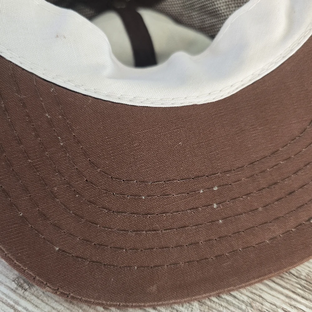 1980 Vintage Mt. St. Helens Brown Trucker Cap Snap Back - Picture 8 of 9